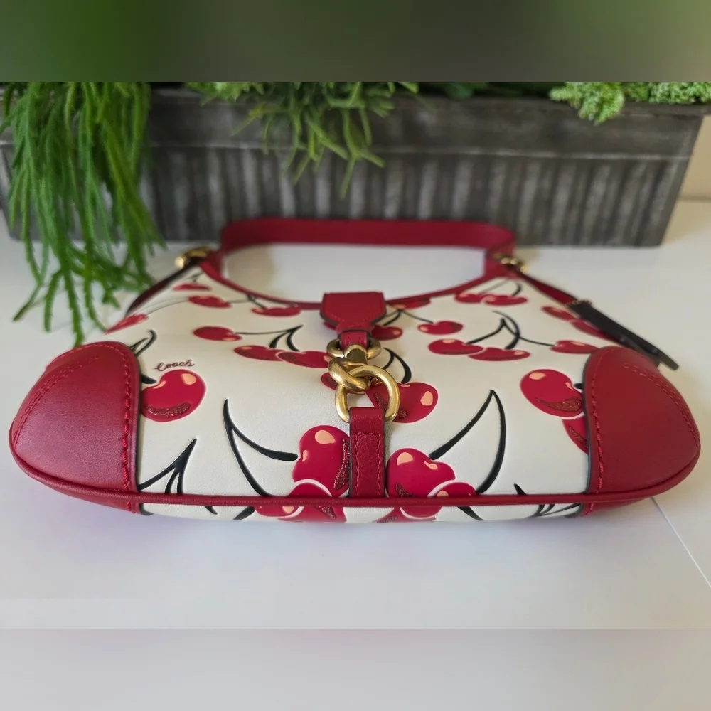Coach Hamptons Hobo Cherry Print Bag/Y2K Archive Re-Edition-Like New - Picture 12 of 13